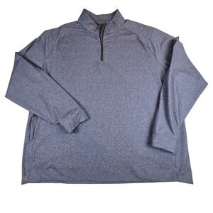 Public Rec Gamechanger Mens 1/4 Zip Performance Pullover Blue 2XL Athletic